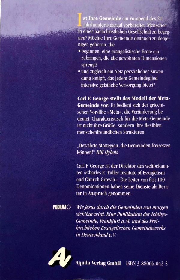 Gemeindemodell für die Zukunft: Die Meta-Gemeinde - Carl F. George - Image 2