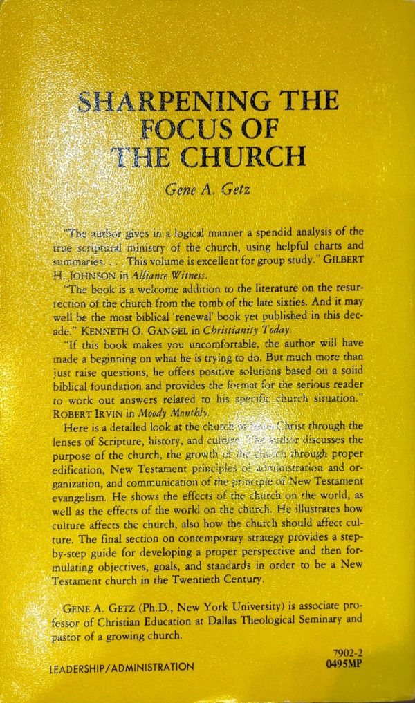 Sharpening the focus of the Church - Gene A. Getz - Image 2