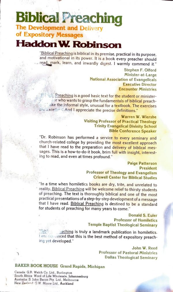 Biblical Preaching - Haddon W. Robinson - Image 2