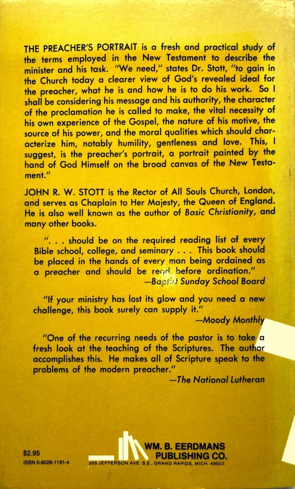 The Preacher's Portrait - John R. W. Stott - Image 2